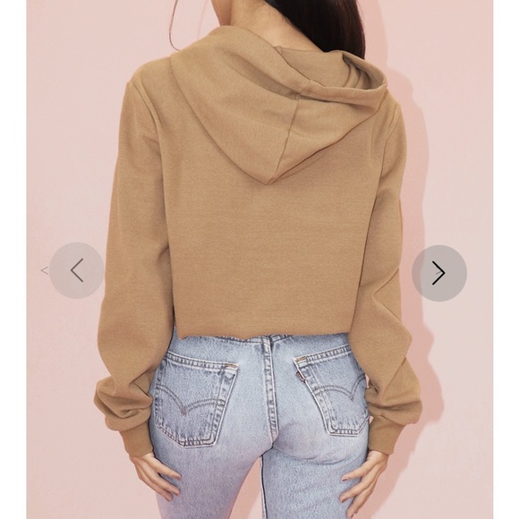 crybaby tan knit hoodie - Picture 4 of 7